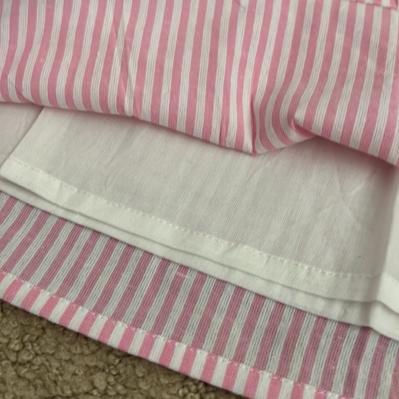 NWT Elizabeth Wilson Designs Liesel Dress Pink Stripe XS - Picture 2 of 4